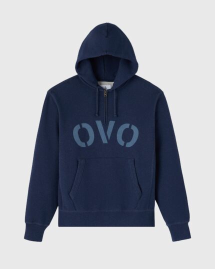 Ovo Garment Dyed Quarter-Zip Hoodie