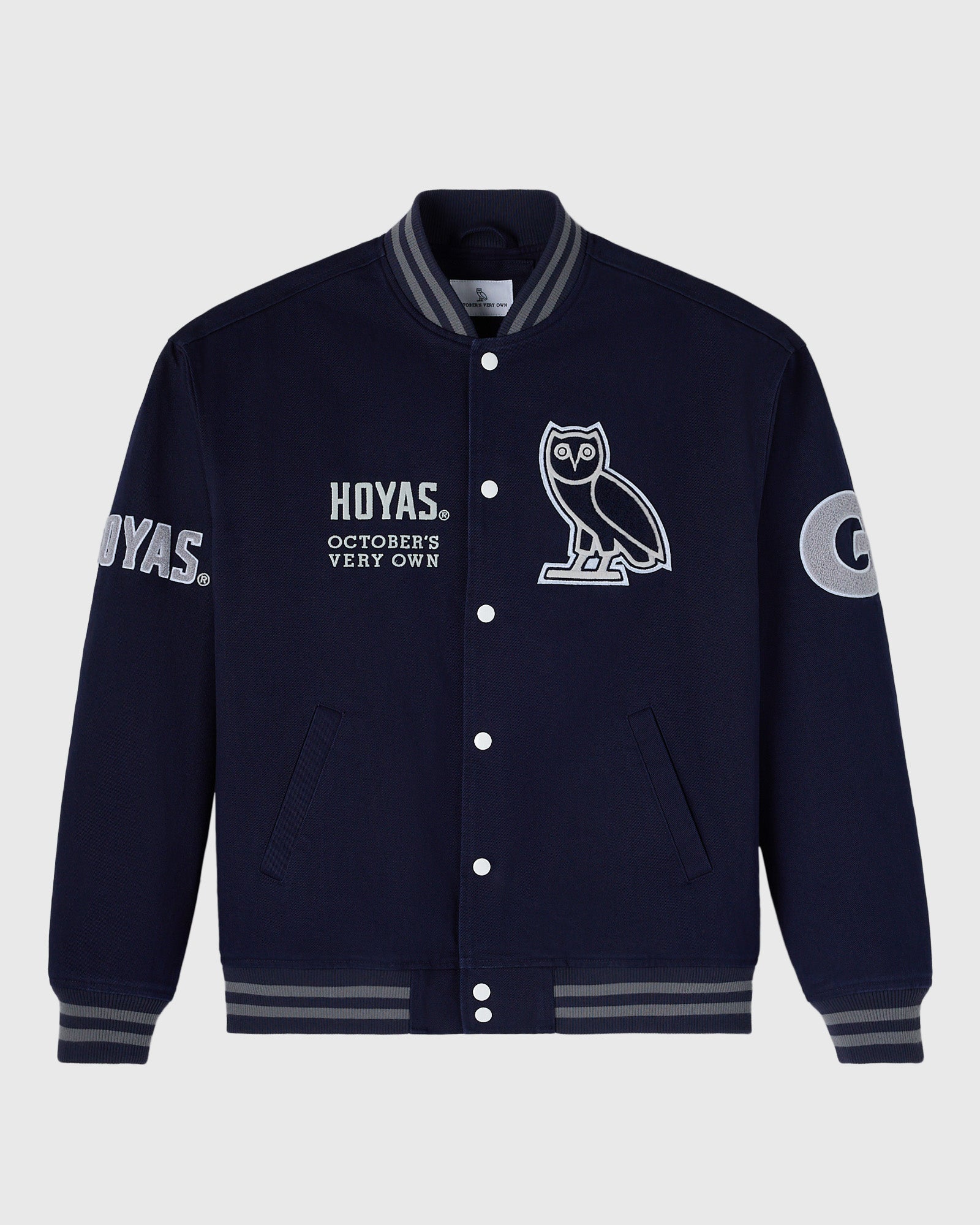 Ovo Georgetown Hoyas Varsity Jacket (1) Ovo Georgetown Hoyas Varsity Jacket