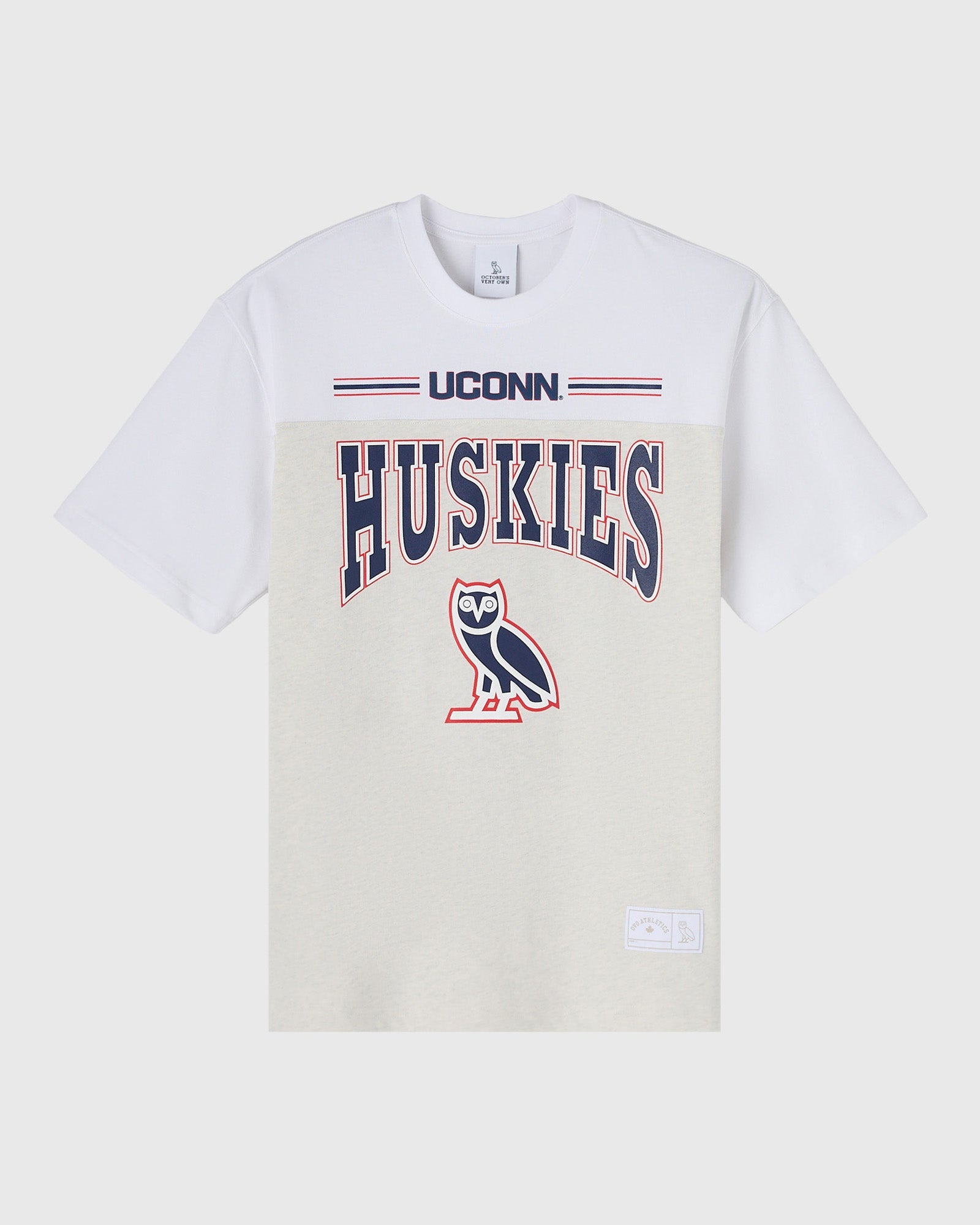 Ovo UCONN Huskies Paneled T-Shirt (1) Ovo UCONN Huskies Paneled T-Shirt