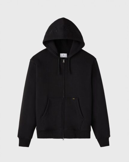 Ovo Waffle-Lined Full-Zip Hoodie