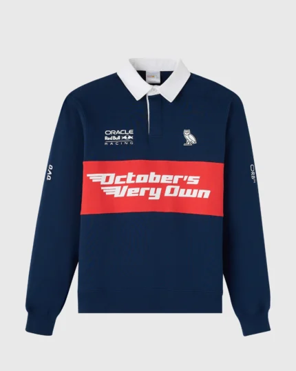 Ovo red bull racing fleece rugby sweatshirt