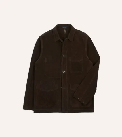 Drake Heavyweight Suede Five-Pocket Chore Jacket